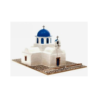 Maquette Eglise orthodoxe Agios Nikolaos (Ile de Paros)