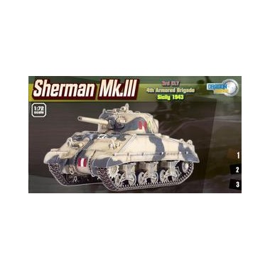 Miniature Sherman Mk.III, 2ème GM Sicile 1943