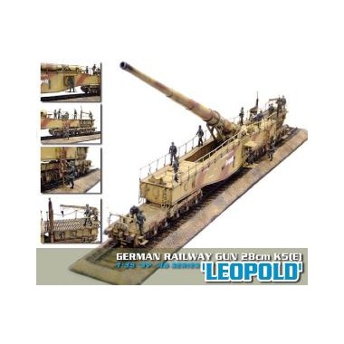 Maquette Canon allemand sur rails 28cm K5(E) "Leopold", 2ème GM