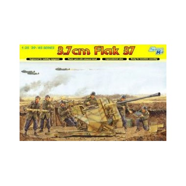 Maquette Flak 37 3,7cm, 2ème GM