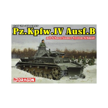 Maquette Pz. Kpfw.IV Ausf.B avec lame de déblaiement, 2ème GM