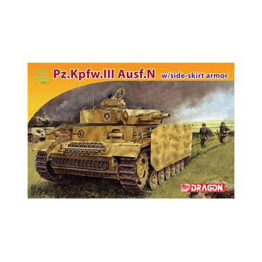 Maquette Panzer III Ausf.N avec armure latérale, 2ème GM 