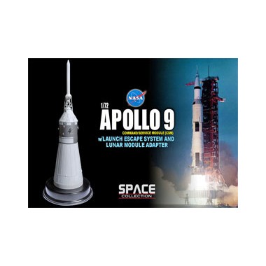 Miniature Apollo 9 CSM w/Launch Escape System and lunar module