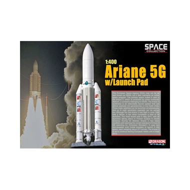 Miniature Ariane 5G avec plateforme de lancement
