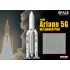 Miniature Ariane 5G avec plateforme de lancement