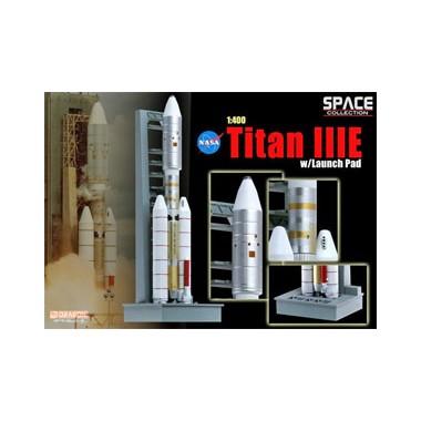 Miniature Titan IIIE w/launch pad