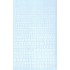Décalques Chiffres et lettres blancs type code 45 (1,2,3,4 & 6mm) 