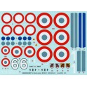 Décalques Messerschmitt 109 & 262 aux couleurs françaises 