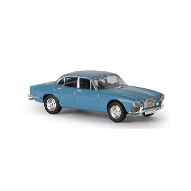 Miniature Jaguar XJ6 Bleue 