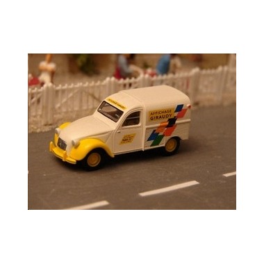 Miniature Citroen 2CV Camionnette Affichage Giraudy