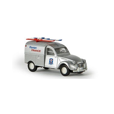 Miniature Citroen 2CV Camionnette "JO Grenoble 1968"