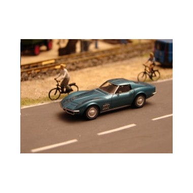 Miniature Chevrolet Corvette C3 bleu métallisé