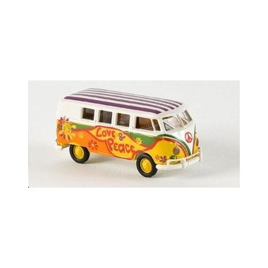 Miniature Volkswagen T1 Kombi Peace and Love