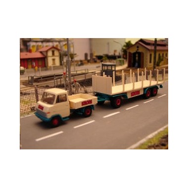 Miniature Hanomag avec remorque cirque Krone