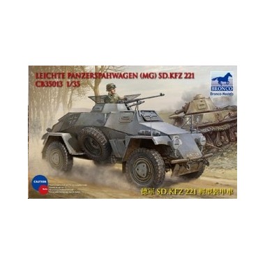 Maquette Automitrailleuse allemande SdKfz 221, 2ème GM