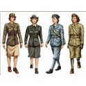 Figurines maquettes Auxiliaires féminines U.S. et Britanniques, 2ème GM