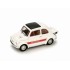 Miniature Fiat 695SS Abarth blanche 1968