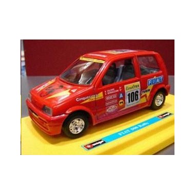 Miniature Fiat Cinquecento Rallye Rouge