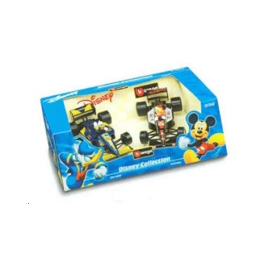 Miniature Disney 2 Formules 1 Donald + Mickey
