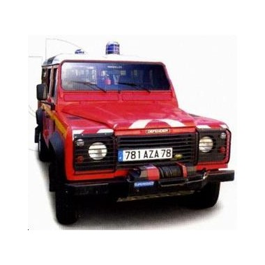 Miniature Land Rover Defender Pompiers