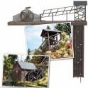 Cage d'ascenseur de mine en bois (vrai bois), motorisée