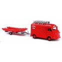 Miniature Citroen HY Pompiers de Crozon, avec canot