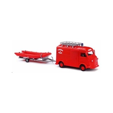 Miniature Citroen HY Pompiers de Crozon, avec canot