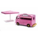 Miniature Citroen HY Bistro, avec parasol