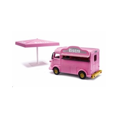 Miniature Citroen HY Bistro, avec parasol