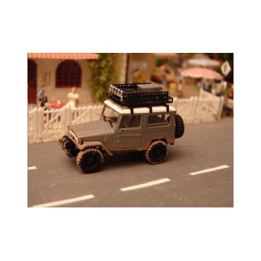 Miniature Toyota Landcruiser "Offroad" grise