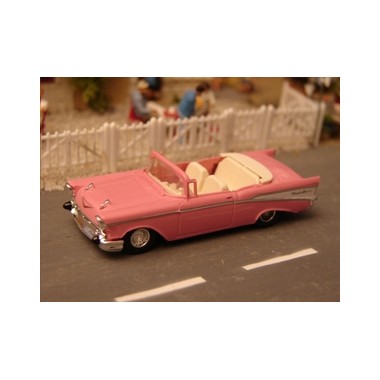 Miniature Chevrolet Bel Air cabriolet rose 1957