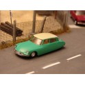 Miniature Citroen DS19 verte toit blanc 1955