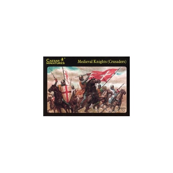 Figurines Chevaliers Médiévaux (Croisés) 1:72 CAESAR MINIATURES - Lot Plastique à Peindre