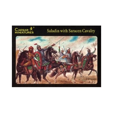 Figurines maquettes Saladin et Cavalerie sarazine, 12ème siècle