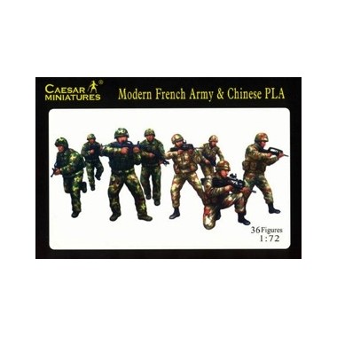 Figurines Armée française et Rép. Populaire de Chine Ep. moderne