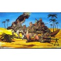 Figurines maquettes Infanterie Afrika Korps, 2ème GM