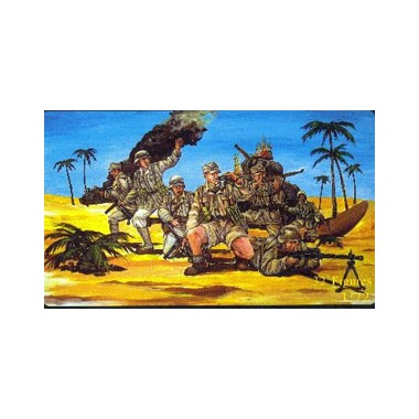 Figurines maquettes Infanterie Afrika Korps, 2ème GM