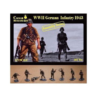 Figurines maquettes Panzergrenadiers SS, 2ème GM