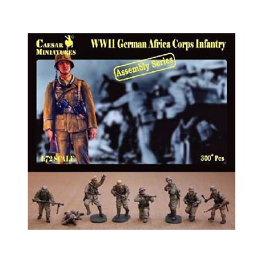 Figurines maquettes Infanterie Afrika Korps, 2ème GM