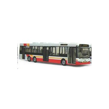 Miniature Scania Bus urbain rouge/blanc