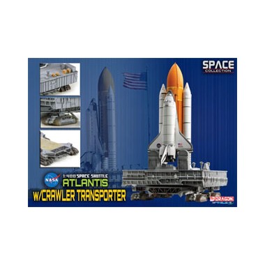 Miniature Space Shuttle Atlantis w/Crawler Transporter