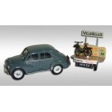 Miniature Renault 4CV  Remorque Velosolex