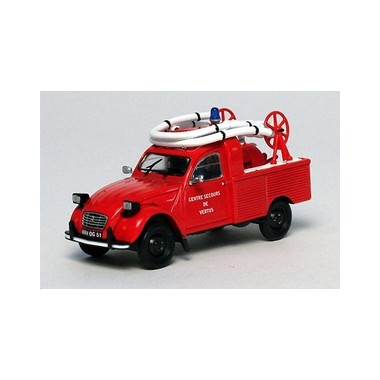 Miniature Citroen 2CV pick-up Pompiers de Vertus