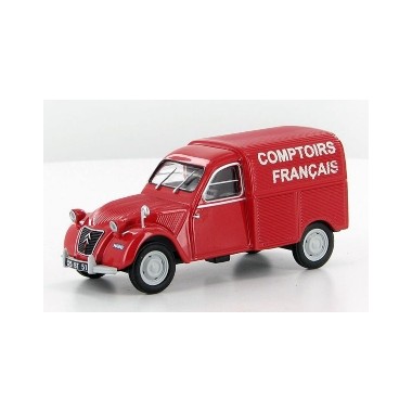 Miniature Citroen 2CV AZU Publicitaire Comptoirs Français