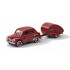 Miniature Renault 4CV et Caravane Ailette