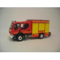 Miniature Renault Midlum Dble Cabine FPT Gimaex 3 Rideaux Jaune