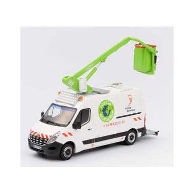 Miniature Renault Master Avec Nacelle Ecologique France Elevateur Miniature Renault Master Avec Nacelle Ecologique France Elevateur