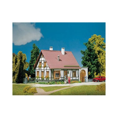 Maquette Maison à colombages avec garage, Epoque 3