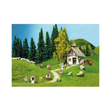 Maquette Chapelle avec calvaires, Epoque 2