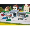 Maquette Station-service avec station de lavage, Epoque 3